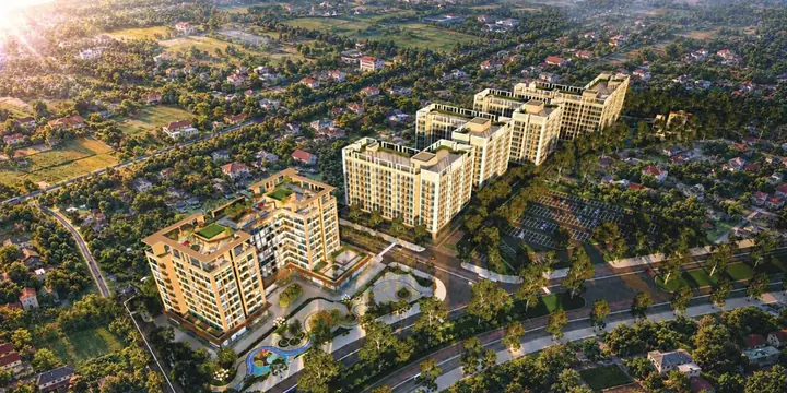 Phối cảnh tổng thể dự án nhìn từ trên cao